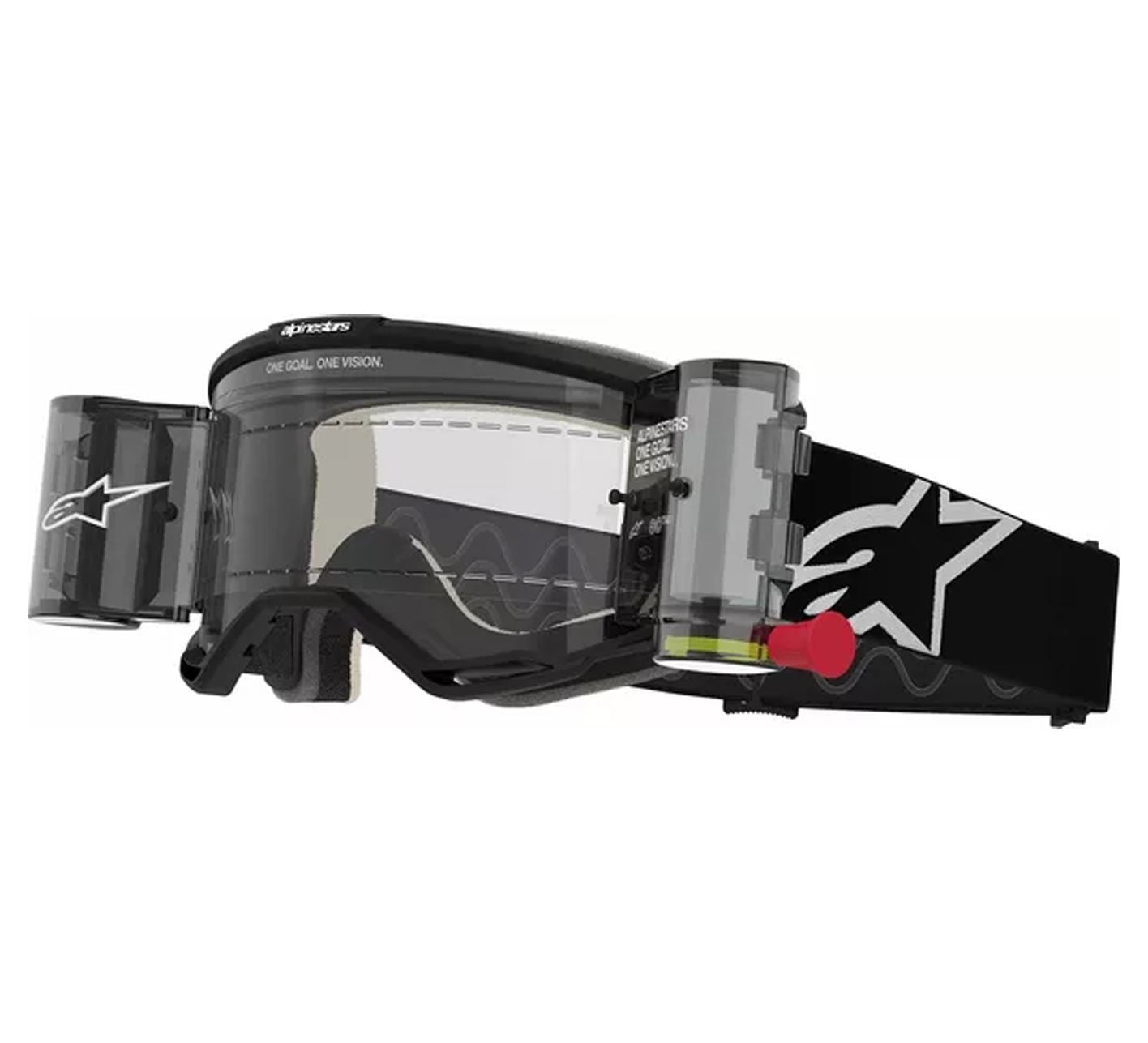 Alpinestars 2026 Goggles Vision 5 Corp Roll Off Black Clear